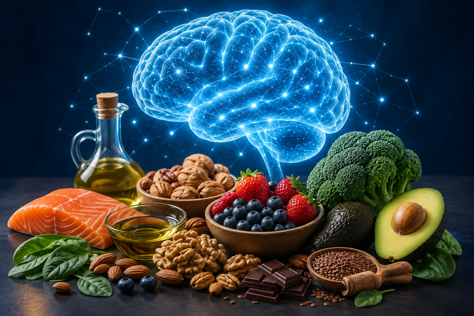 Alimentos que favorecem a memória e a concentração